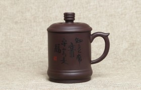 紫砂杯知足常乐原矿紫紫泥紫砂杯紫砂杯适合泡什么茶？