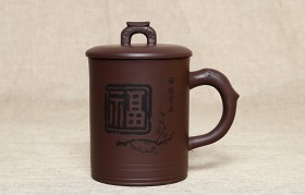 紫砂杯福字原矿朱泥紫砂杯紫砂杯适合泡什么茶？