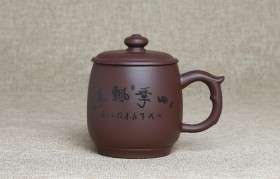 紫砂杯四季飘香原矿朱泥紫砂杯紫砂杯适合泡什么茶喝？