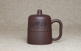 紫砂杯原矿紫泥紫砂杯范顺明钟鼎杯虾趣紫砂杯紫砂杯价格