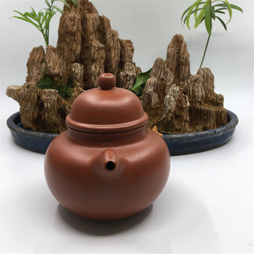 原矿精品紫砂壶朱泥160cc小掇球一壶四杯 助工陈菊华#全手  8