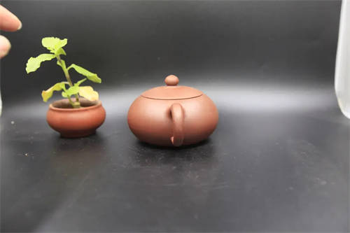 原矿紫砂壶底槽清圆满260cc作者：马广杰（全手）  5