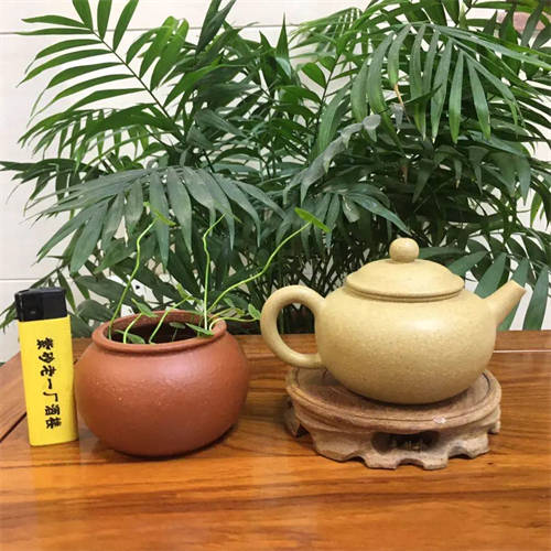 原矿紫砂壶水平芝麻段150cc做壶师傅:王霞（半手）  4