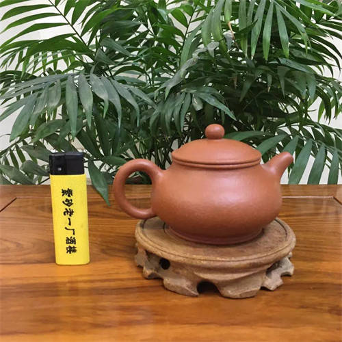 原矿紫砂壶潘壶粗砂朱泥175cc做壶师傅:王旭（半手）  5