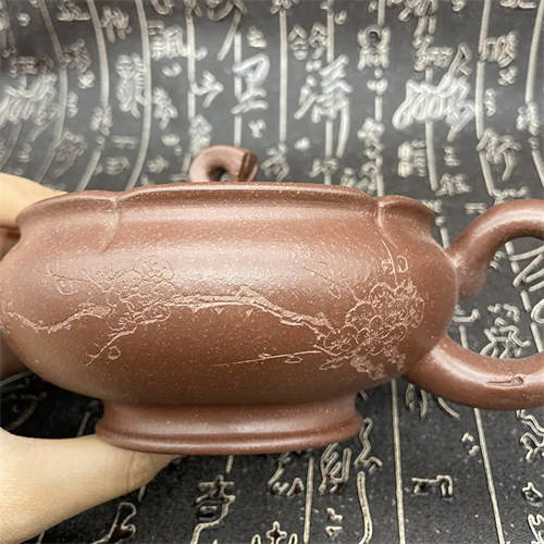 原矿紫砂壶调砂泥400cc梅花碗 李玲实力派艺人#全手  10