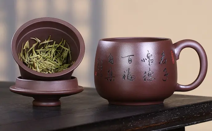 一百多元的紫砂盖杯是真的吗  2